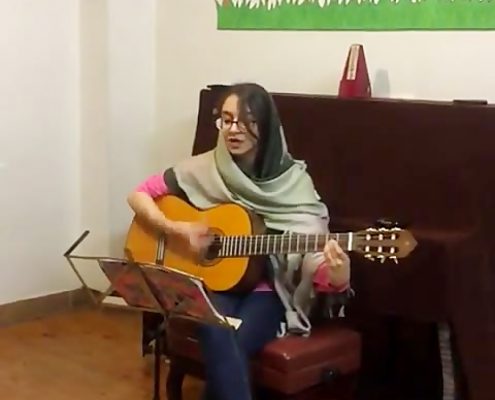 گیتار نوازان آموزشگاه موسیقی چاووش شیراز