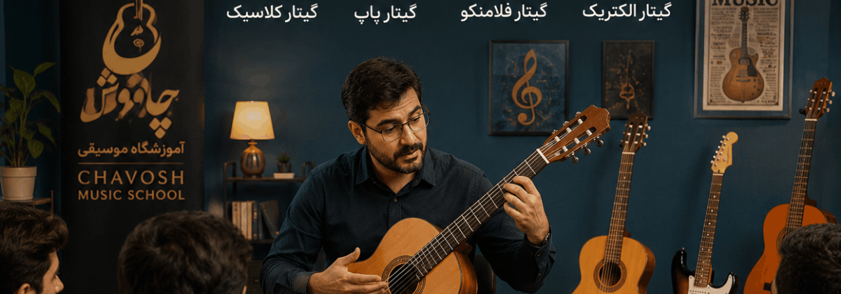 بررسی و معرفی انواع سبک‌های گیتار در آموزشگاه موسیقی چاووش شیراز